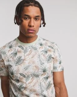 All Over Print T-shirt Long -Jacamo Shop w08sw146747w