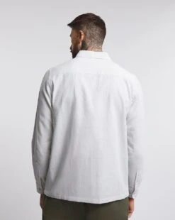 Long Sleeve Linen Shirt -Jacamo Shop w08wv494746w