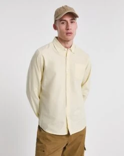 Long Sleeve Plain Oxford Shirt
