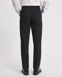 Black Tapered Pleat Front Trouser -Jacamo Shop w08yy424761w