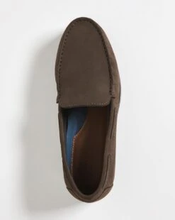 Brown Nubuck Slip On Loafer Wide Fit -Jacamo Shop x01lj286736s