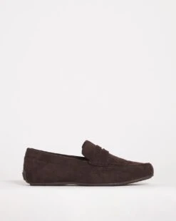 Suede Look Driving Moccasin Wide