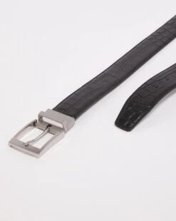 Reverisble Leather Croc Embossed Belt -Jacamo Shop x02zj045735s