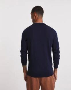 Merino Wool Long Sleeve Polo -Jacamo Shop x08al349740w