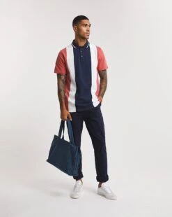 Vertical Colour Block Polo