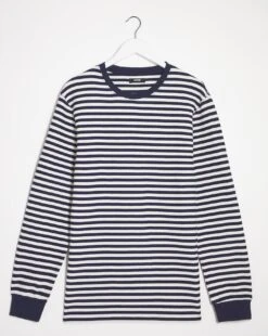 Long Sleeve Textured Stripe T-shirt Long