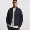 Navy Zip Shacket