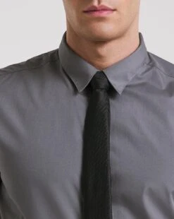 Grey Short Sleeve Formal Shirt Long -Jacamo Shop x08mw025735w