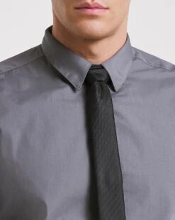 Grey Long Sleeve Formal Shirt Reg -Jacamo Shop x08mw027735w