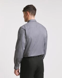 Grey Long Sleeve Formal Shirt Reg -Jacamo Shop x08mw027738w