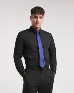 Black Long Sleeve Formal Shirt Long