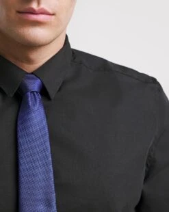 Black Long Sleeve Formal Shirt Long -Jacamo Shop x08mw612737w