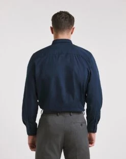 Navy Long Sleeve Formal Shirt Reg -Jacamo Shop x08mw617736w