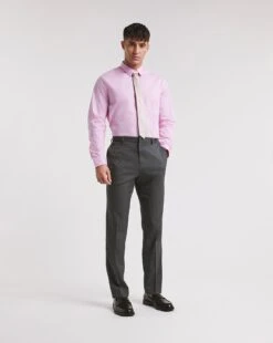 Pink Long Sleeve Formal Shirt Long -Jacamo Shop x08mw621736w