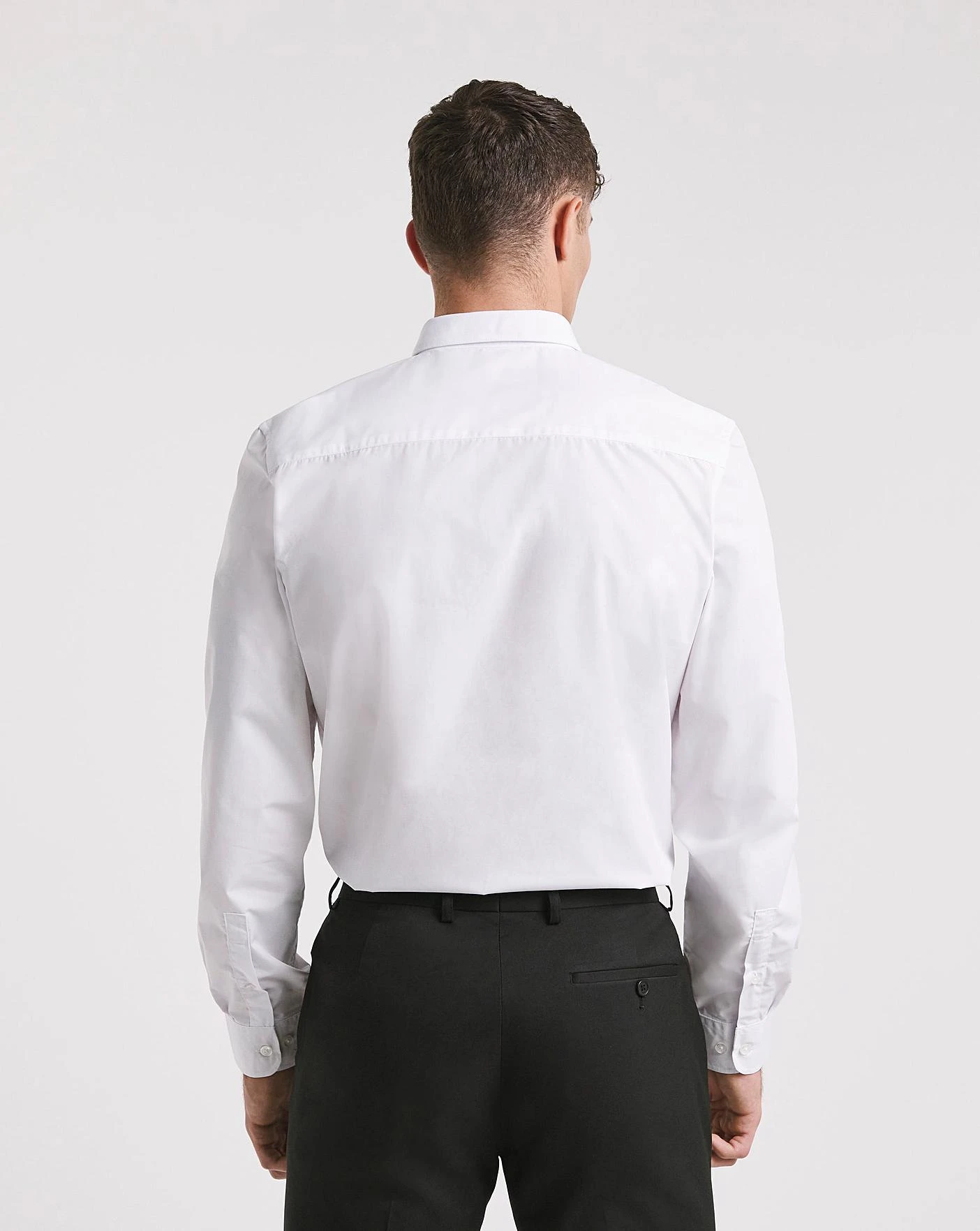 White Long Sleeve Formal Shirt Long 5 White Long Sleeve Formal Shirt Long - Image 5