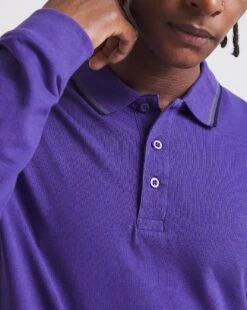 L/S Tipped Polo Long -Jacamo Shop x08oc789706w