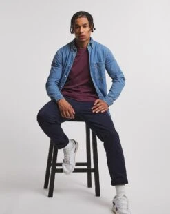 Crew Neck T-shirt Long -Jacamo Shop x08ox354746w