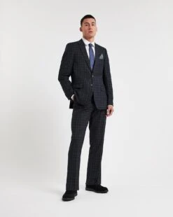 Large Gingham Check Suit Jacket -Jacamo Shop x08pn001707w