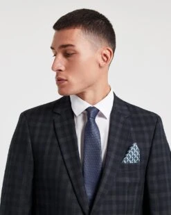 Large Gingham Check Suit Jacket -Jacamo Shop x08pn001708w