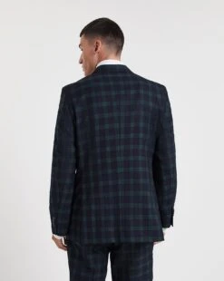 Tonal Tartan Check Suit Jacket -Jacamo Shop x08pn069503w