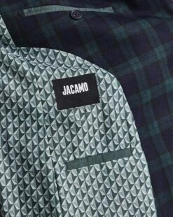 Tonal Tartan Check Suit Jacket -Jacamo Shop x08pn069504w