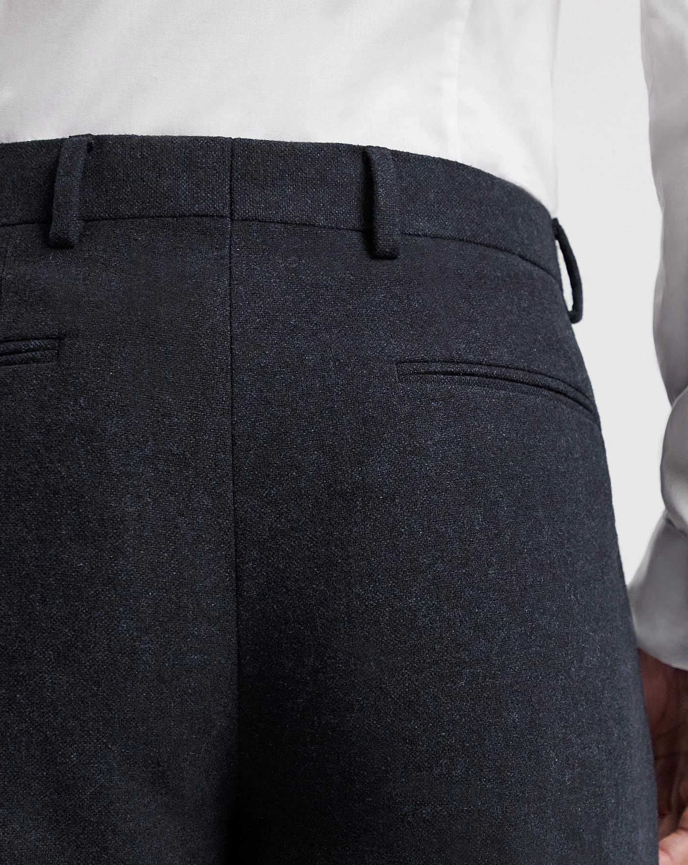 Navy Donegal Tweed Suit Trouser 2 Navy Donegal Tweed Suit Trouser - Image 2