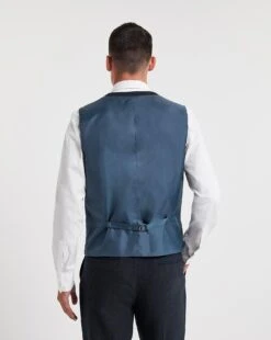 Navy Donegal Tweed Waistcoat 7 Navy Donegal Tweed Waistcoat -Jacamo Shop x08pn202705w