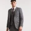 Charcoal Donegal Tweed Suit Jacket
