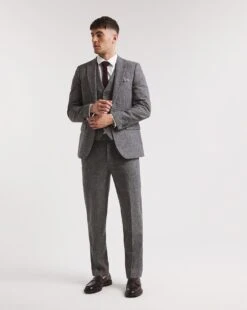 Charcoal Donegal Tweed Suit Trouser 7 Charcoal Donegal Tweed Suit Trouser -Jacamo Shop x08pn224736w
