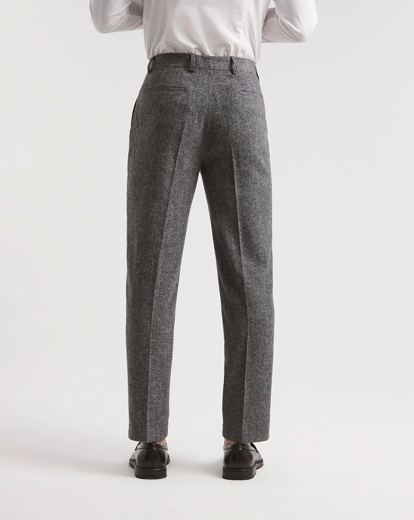 Charcoal Donegal Tweed Suit Trouser 2 Charcoal Donegal Tweed Suit Trouser - Image 2