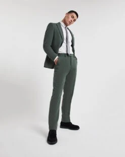 Green Donegal Tweed Suit Trouser