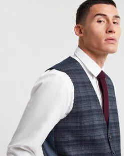Warm Handle Check Waistcoat -Jacamo Shop x08pn379708w