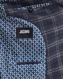 Textured Window Pane Check Suit Jacket -Jacamo Shop x08pn381505w