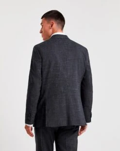 Semi Plain Textured Suit Jacket -Jacamo Shop x08pn384706w