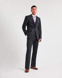 Semi Plain Textured Suit Jacket -Jacamo Shop x08pn384709w