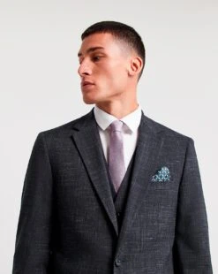 Semi Plain Textured Suit Jacket -Jacamo Shop x08pn384710w