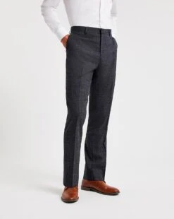 Semi Plain Textured Suit Trouser -Jacamo Shop x08pn385708w