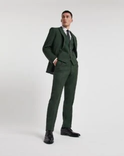 Plain Brushed Flannel Suit Trouser