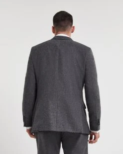 Plain Brushed Flannel Suit Jacket -Jacamo Shop x08pn568503w