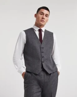 Plain Brushed Flannel Waistcoat