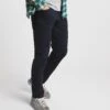 Navy Slim Fit Stretch Gaberdine Jeans