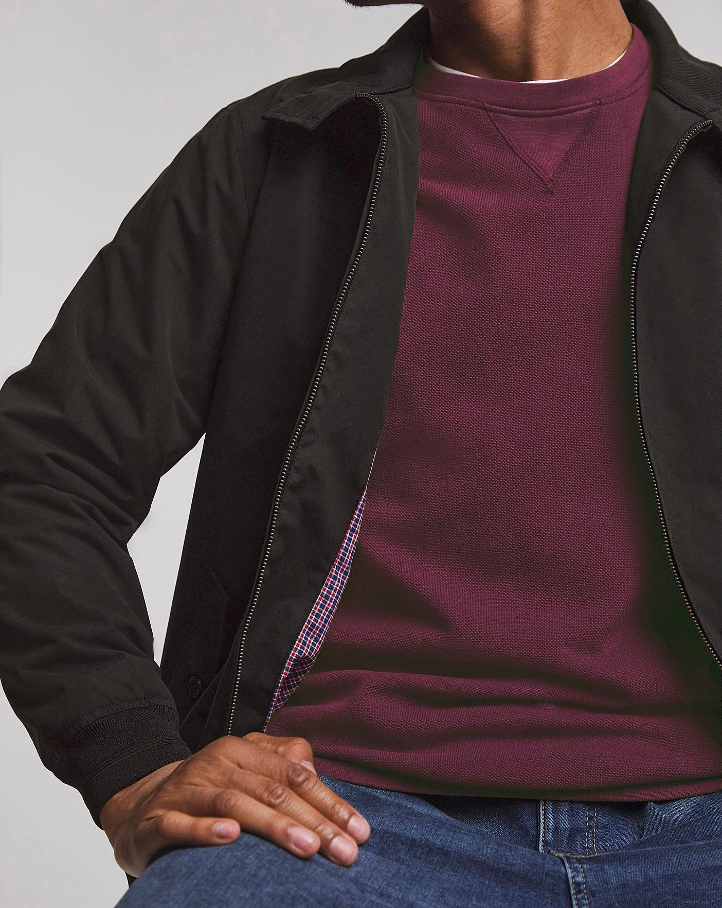 Black Harrington Jacket 4 Black Harrington Jacket - Image 4