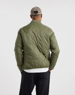 Olive Onion Quilted Overhead Jacket -Jacamo Shop x08rw113705w