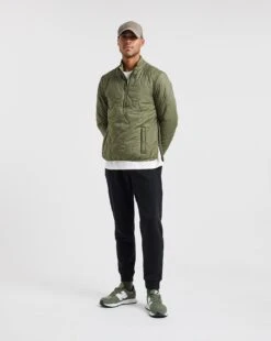 Olive Onion Quilted Overhead Jacket -Jacamo Shop x08rw113707w