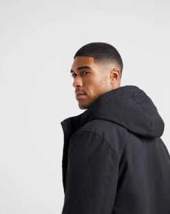 Black Padded Parka -Jacamo Shop x08rw189738w