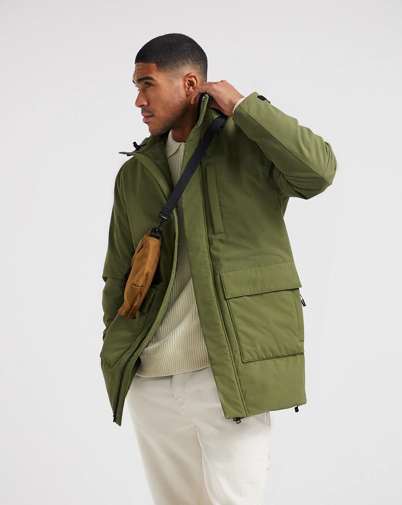 Khaki Padded Parka 1 Khaki Padded Parka
