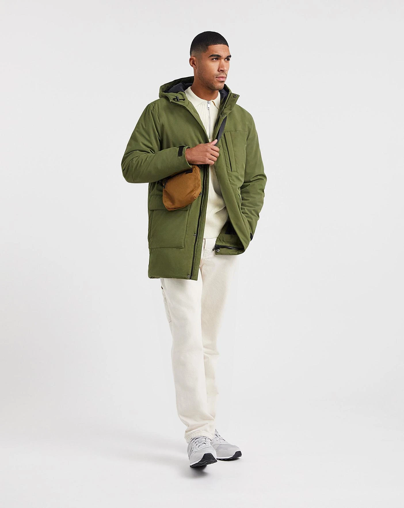 Khaki Padded Parka 5 Khaki Padded Parka - Image 5