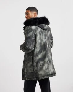 Camo Printed Premium Parka -Jacamo Shop x08rw232708w