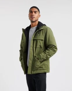 Khaki 4 Pocket Padded Jacket