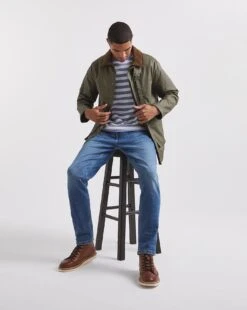 Khaki Cotton Wax Jacket -Jacamo Shop x08rw241751w